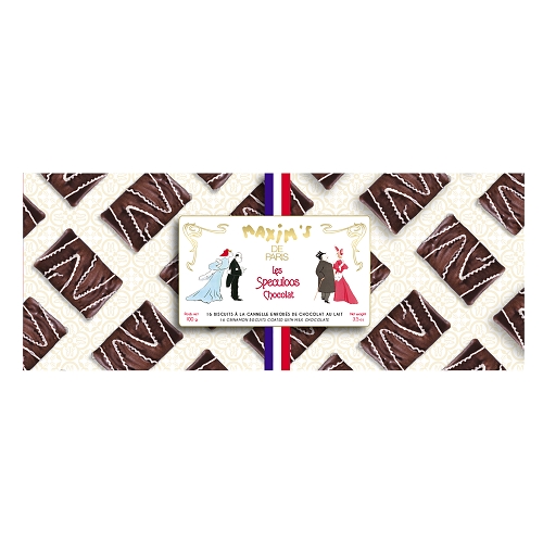 MAXIM'S SPECULOOS CHOCOLATE BISCUITS